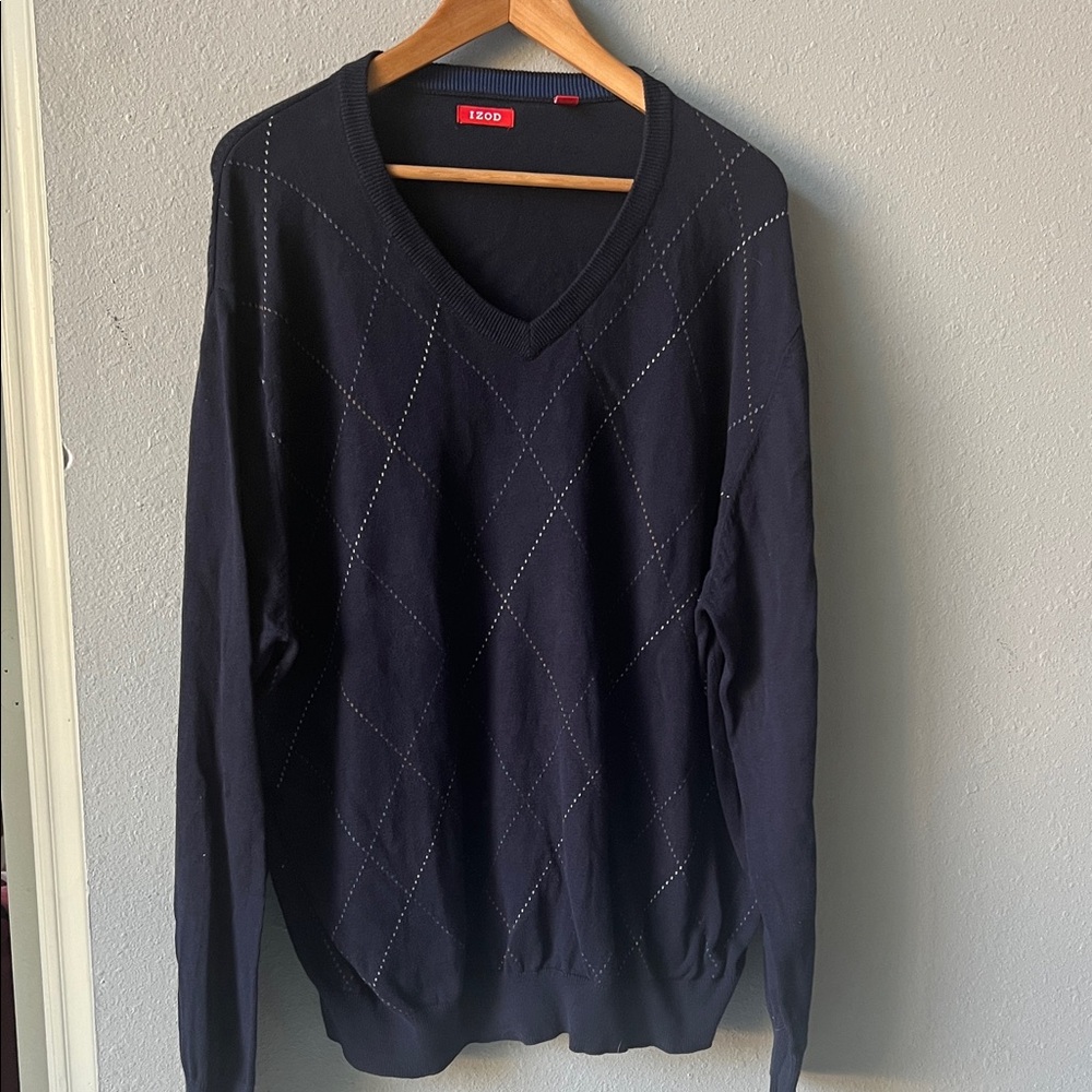 Izod Men's Dark Blue Crewneck Sweater